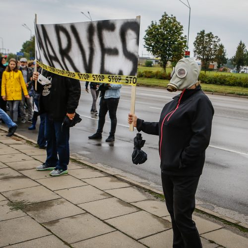 Protestas „Smarvei ne“  © Vytauto Petriko nuotr.