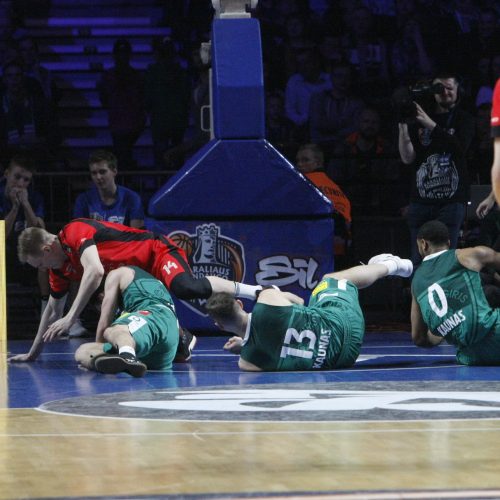 Karaliaus Mindaugo taurę iškovojo „Žalgirio“ krepšininkai  © Vytauto Liaudanskio nuotr.
