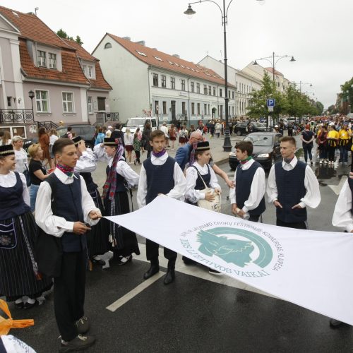 Chorų dalyvių eisena Klaipėdoje  © Vytauto Liaudanskio nuotr.