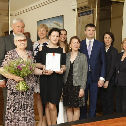 Septynių vaikų mamai – valstybės apdovanojimas  © Vytauto Liaudanskio nuotr.