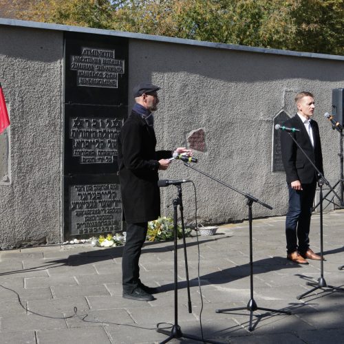 Lietuvos žydų genocido atminimo dienos minėjimas  © Vytauto Liaudanskio nuotr.