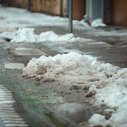 Sniegu pasidengusios Kauno gatvės  © Eitvydo Kinaičio nuotr.