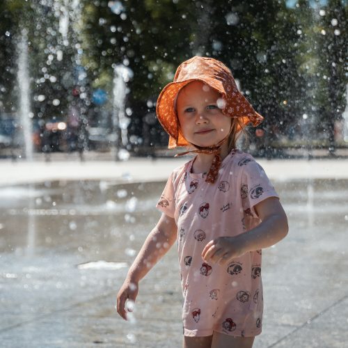 Vaikų džiaugsmai Vienybės aikštėje  © Eitvydo Kinaičio nuotr.