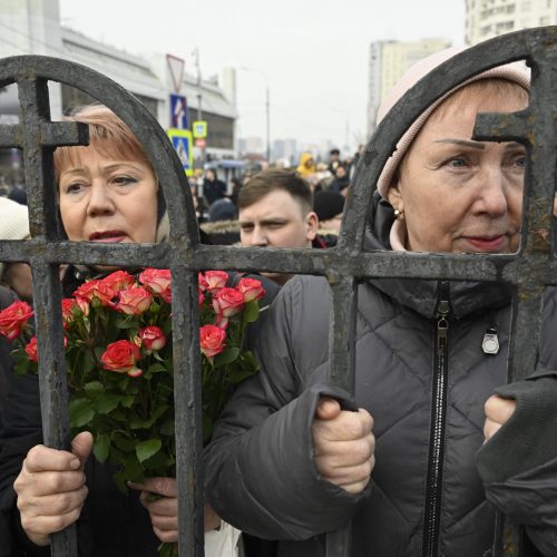 Kremliaus kritiko A. Navalno laidotuvės  © Scanpix nuotr.