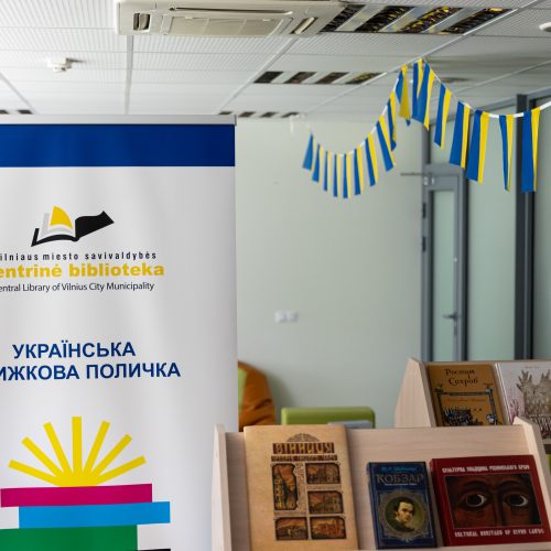 Vilniaus centrinėje bibliotekoje atidaryta ukrainiečių literatūros lentynėlė  © Ž. Gedvilos / BNS nuotr.