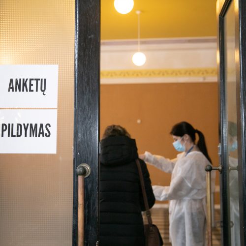 Kauno centriniame pašte pradėta vakcinacija  © Justinos Lasauskaitės nuotr.