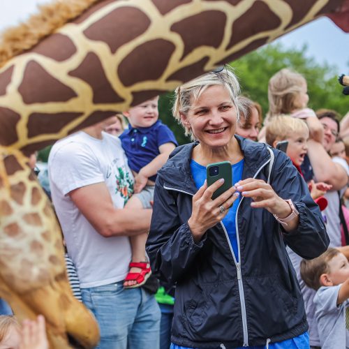 Kauniečius džiugina festivalio „ConTempo“ žirafos  © Justinos Lasauskaitės nuotr.