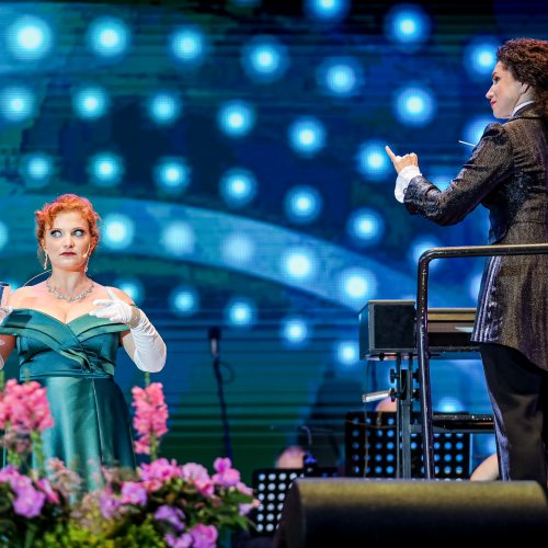Kauno pilies papėdėje kauniečius subūrė operetė ir „Tautiška giesmė“  © Justinos Lasauskaitės nuotr.