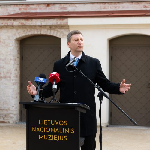  Lietuvos nacionalinis muziejus Gedimino kalno papėdėje atidarė Pilininko namą  © G. Skaraitienės / BNS nuotr. 