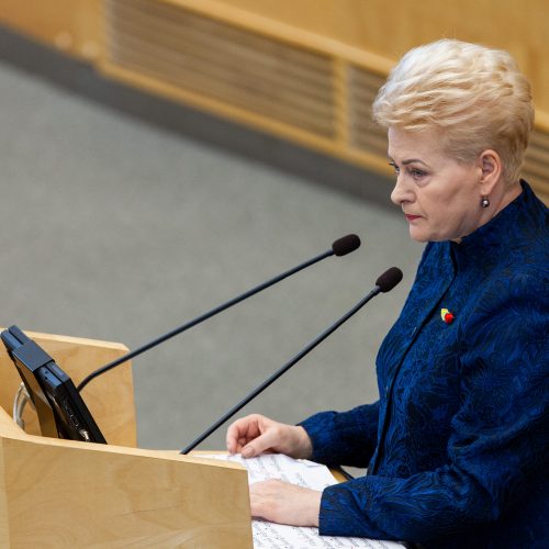 D. Grybauskaitės paskutinis metinis pranešimas  © P. Peleckio / Fotobanko nuotr.