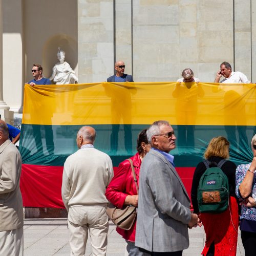 Miestų ir miestelių vėliavų pagerbimo ceremonija  © I. Gelūno / Fotobanko nuotr.