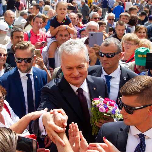 Miestų ir miestelių vėliavų pagerbimo ceremonija  © I. Gelūno / Fotobanko nuotr.