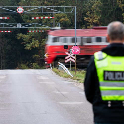 Prie geležinkelio pervažų – policijos akcija  © I. Gelūno / Fotobanko nuotr.