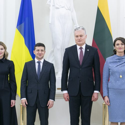 Ukrainos prezidento vizitas Lietuvoje  © R. Dačkaus / Prezidentūros, P. Peleckio / Fotobanko nuotr.
