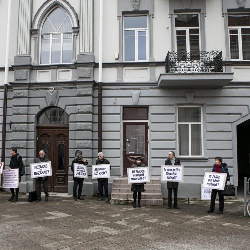 Piketas dėl statybų Senamiestyje  © P. Peleckio / Fotobanko nuotr.