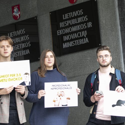 Jaunųjų konservatorių lyga surengė protestą  © P. Peleckio / Fotobanko nuotr.