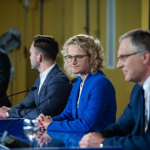 Partijų spaudos konferencijos  © M. Morkevičiaus / ELTOS, I. Gelūno, P. Peleckio / Fotobanko nuotr.