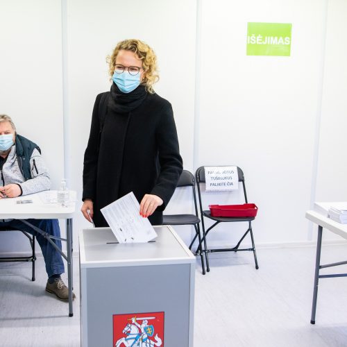 Išankstinis balsavimas: balsuoja partijų lyderiai  © I. Gelūno, T. Biliūno / Fotobanko nuotr.