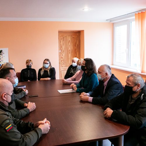 Ministrės A. Bilotaitės vizitas pasienyje  © Pauliaus Peleckio / „BNS Foto“ nuotr.