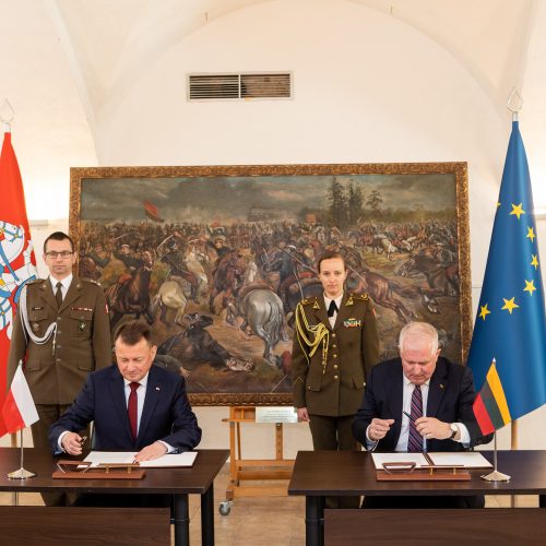Lenkijos gynybos ministro vizitas Lietuvoje  © P. Peleckio / BNS nuotr.