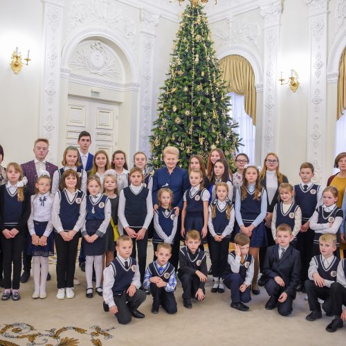 Tradicinis prezidentės ir vaikų susitikimas  © R. Dačkaus / Prezidentūros nuotr.