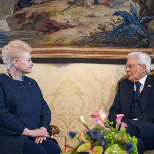 D. Grybauskaitę priėmė Italijos prezidentas  © R. Dačkaus / Prezidentūros nuotr.