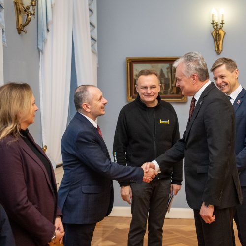 G. Nausėda susitiko su Europos miestų vadovais  © R. Dačkaus / Prezidentūros nuotr.