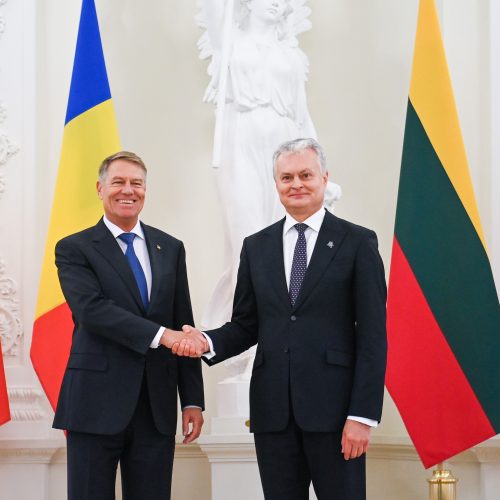 Rumunijos prezidento vizitas Lietuvoje  © Ž. Gedvilos / BNS, R. Dačkaus / Prezidentūros nuotr.