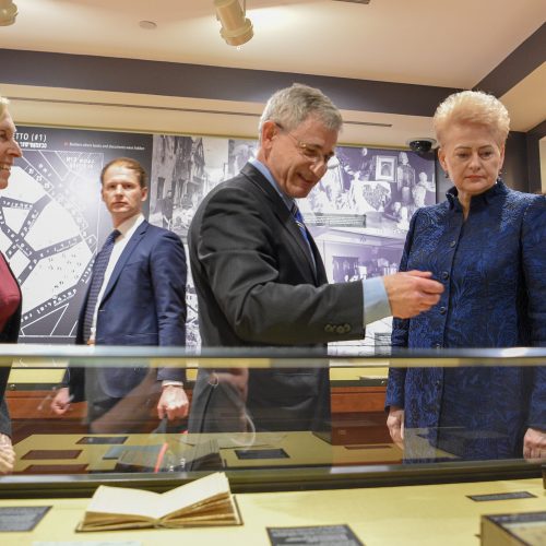 Prezidentė lankosi Judaikos tyrimų institute YIVO  © Roberto Dačkaus / Prezidentūros nuotr.
