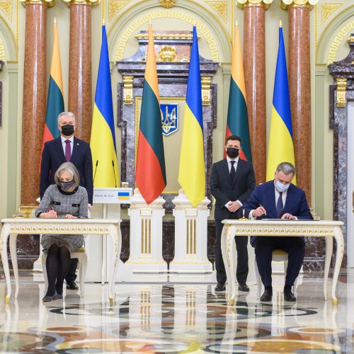 G. Nausėda tęsia vizitą Ukrainoje  © R. Dačkaus / Prezidentūros nuotr.
