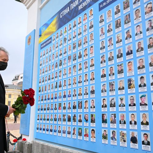 Trečioji G. Nausėdos vizito Ukrainoje diena  © R. Dačkaus / Prezidentūros nuotr.