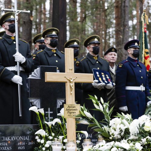 Partizano J. Jakavonio-Tigro laidotuvės  © Teodoro Biliūno / „BNS Foto“ nuotr.