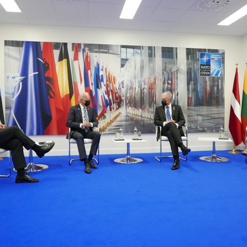 Baltijos šalių vadovų susitikimas su J. Bidenu  © R. Dačkaus / Prezidentūros nuotr.