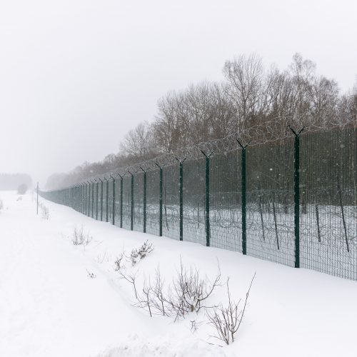 Ministrų vizitas Baltarusijos pasienyje  © Ž. Gedvilos / BNS nuotr.