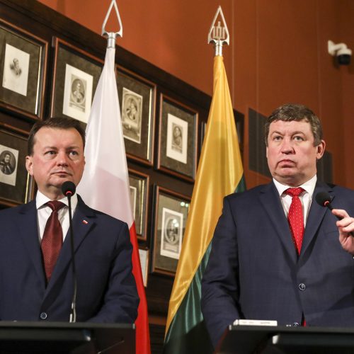 Susitiko Lietuvos ir Lenkijos gynybos ministrai  © P. Peleckio / Fotobanko. M. Morkevičiaus / ELTOS nuotr.
