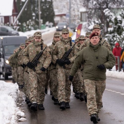 100-oji karių savanorių laida prisiekė Merkinėje  © M. Lysenko / KAM nuotr.