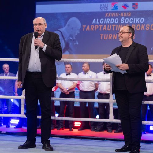 A. Šociko bokso turnyro finalinės kovos  © Aurimo Barkausko nuotr.