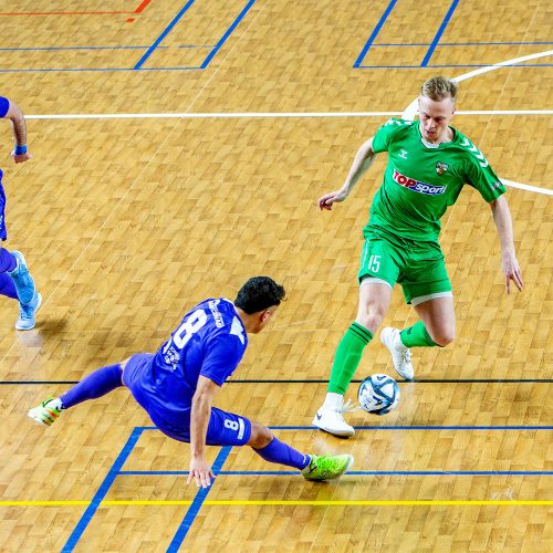 Salės futbolo A lygos finalas: „K.Žalgiris“ – „Vikingai“ 2:1  © Evaldo Šemioto nuotr.