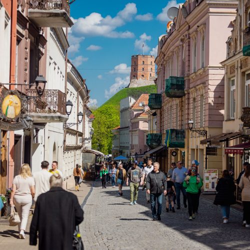 Vasariška šiluma Vilniuje  © S. Lisausko/BNS nuotr.