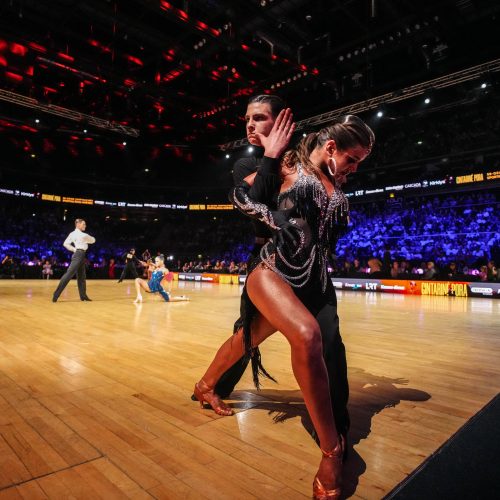 Kauno „Žalgirio“ arenoje pasibaigė 58-osios tarptautinės sportinių šokių varžybos „Gintarinė pora“  © V. Kirklio nuotr.