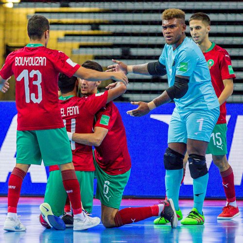 Marokas – Saliamono salos 6:0 | Futsalo PČ  © Evaldo Šemioto nuotr.