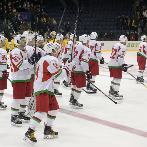 Ledo ritulys: Lietuva – Baltarusija 0:1  © Evaldo Šemioto nuotr.