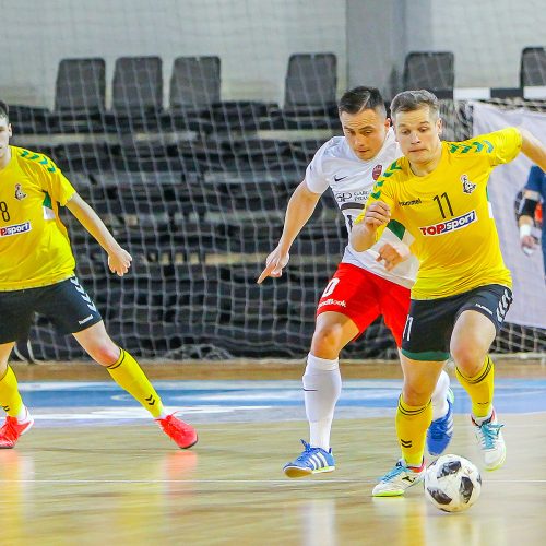 Futsalo taurės finalas: „Žalgiris“ – „Gargždų pramogos“ 2:1  © Evaldo Šemioto nuotr.