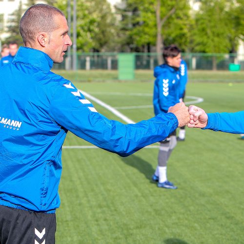 „Hegelmann Litauen“ futbolininkų treniruotė  © Evaldo Šemioto nuotr.