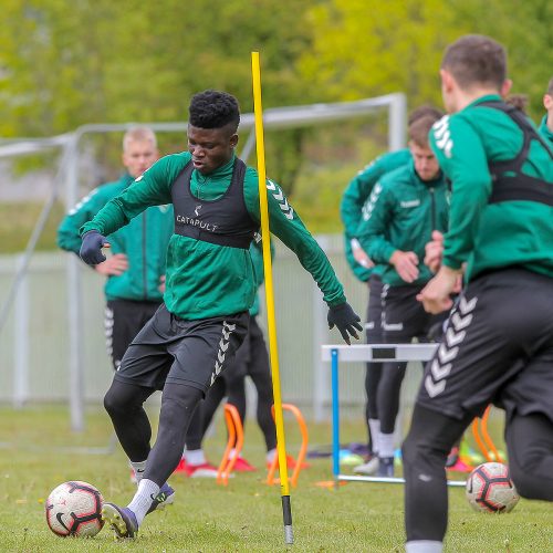 „Kauno Žalgirio“ futbolininkų treniruotė  © Evaldo Šemioto nuotr.