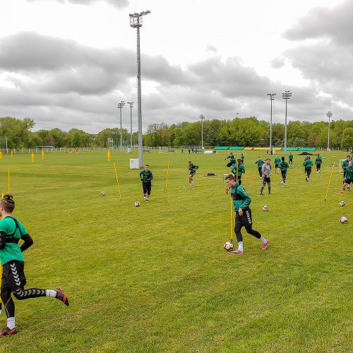 „Kauno Žalgirio“ futbolininkų treniruotė  © Evaldo Šemioto nuotr.