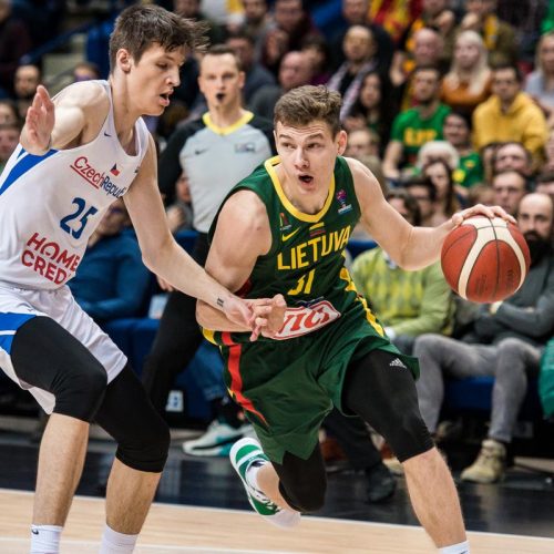 Krepšinis: Lietuva – Čekija 97:89  © LKF, FIBA Europe nuotr.