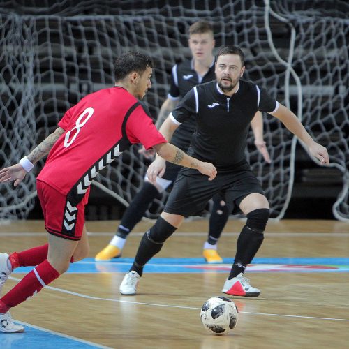 Futsalo A lyga: „Vytis“ – „Turbotransfers“ 0:1, 5:0  © Evaldo Šemioto nuotr.