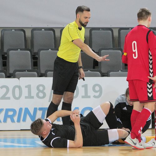 Futsalo A lyga: „Vytis“ – „Turbotransfers“ 0:1, 5:0  © Evaldo Šemioto nuotr.