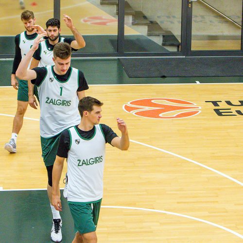 „Žalgiris“ rengiasi akistatai su „Olympiakos“  © Evaldo Šemioto nuotr.